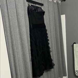 White House Black Market Elegant Black Strapless Dress